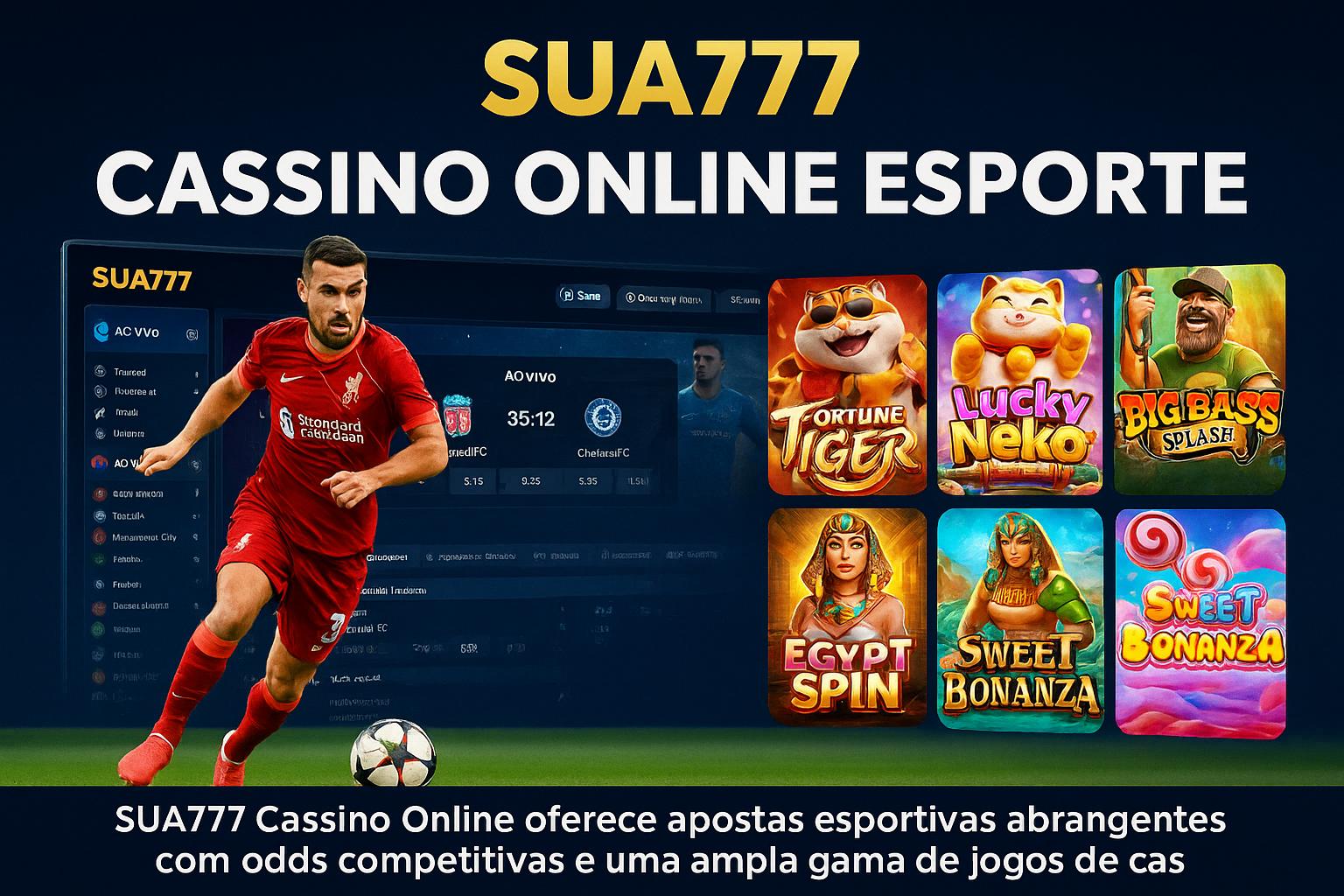 Aposte em apostas esportivas no cassino online SUA777