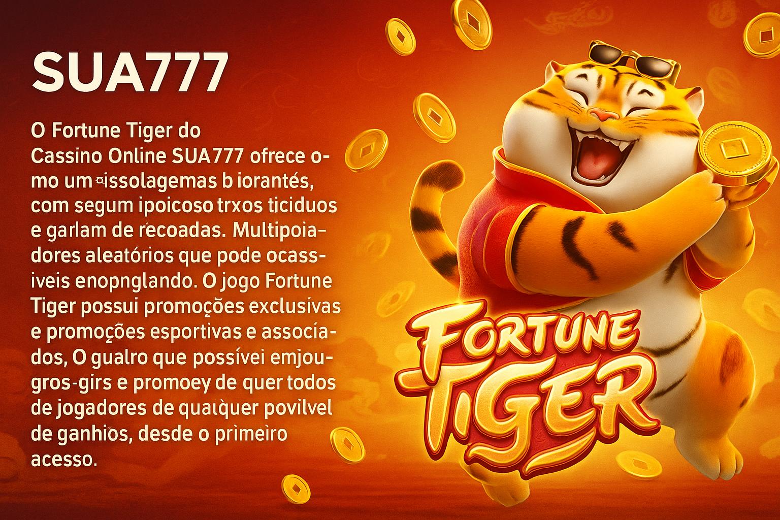 Fortune Tiger é um jogo imperdível no SUA777 Casino